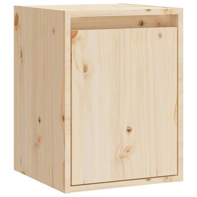 vidaXL Wall Cabinets 2pcs 11.8"x11.8"x15.7" Solid Wood Pine