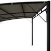 vidaXL Sunshade Awning Taupe Powder-coated steel, fabric (100% polyester)