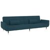 vidaXL Sofa Bed Dark Grey Velvet (100% polyester), wood, metal, foam