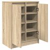 vidaXL Shoe Cabinet Sonoma Oak Engineered Wood Medium Shoe Cabinet