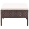 vidaXL Garden Lounge Set Brown PE Rattan Medium Modular