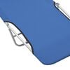 vidaXL Sunlounger Set of 2 Blue Powder-coated steel Standard Foldable