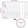 vidaXL Field Fence Silver 82.02 x 5.25 ft Galvanised steel