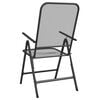 vidaXL Folding Garden Chair Set of 4 Anthracite