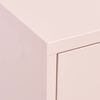 vidaXL Storage Cabinet Pink Steel 31.5 x 13.8 x 40.0 in Storage Cabinet