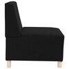 vidaXL Modular Sofa Unit Armless 2 pcs Black 21.65 x 29.13 x 32.28 in