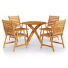 vidaXL Garden Dining Set Natural Acacia Solid acacia wood