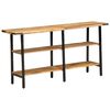 vidaXL Console Table 55.1"x13.8"x27.6" Solid Wood Mango