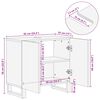 vidaXL Bathroom Sink Cabinet with Shelf White 24.41 x 12.99 x 22.83 in