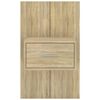 vidaXL Wall-mounted Bedside Cabinet Sonoma Oak Engineered Wood Medium