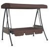 vidaXL Garden Swing Bench Coffee Brown