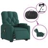 vidaXL Electric Stand Up Massage Recliner Chair Dark green