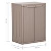vidaXL Garden Cabinet Brown Polypropylene Medium Storage