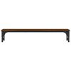 vidaXL Monitor Stand Brown Oak 33.5"x9.1"x6.1" Engineered Wood