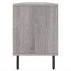 vidaXL TV Cabinet Grey Sonoma Engineered Wood and Iron