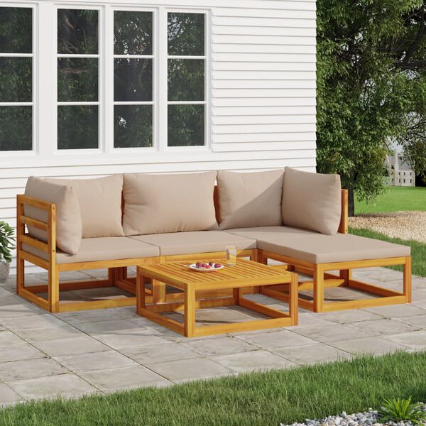 vidaXL Garden Lounge Set Taupe