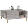 vidaXL Coffee Table Gray Sonoma Engineered wood, Solid eucalyptus wood