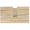 vidaXL Bathroom Basin Cabinet Sonoma Oak Engineered Wood, Steel Medium