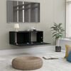 vidaXL TV Cabinet Black 31.5x11.8x11.8" Engineered Wood