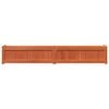 vidaXL Garden Planter Wax Brown Solid pine wood