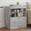 vidaXL Sideboard Concrete grey Engineered wood Sideboard Rectangular
