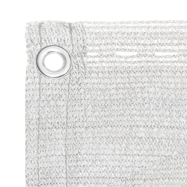 vidaXL Balcony Screen White 47.2x236.2" HDPE