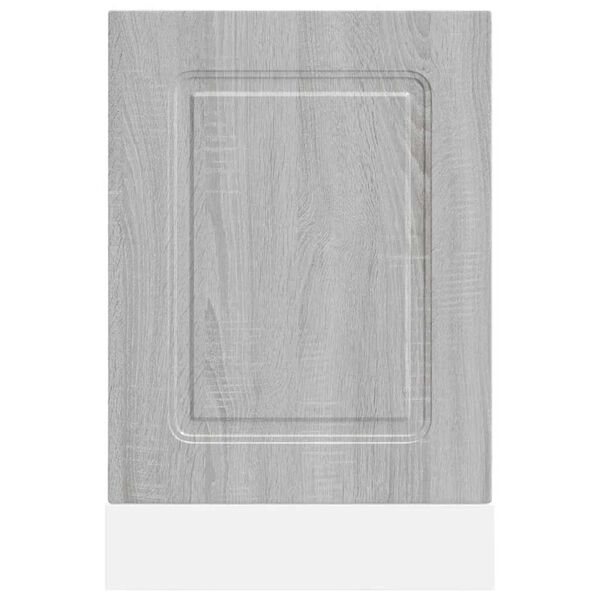 vidaXL Dishwasher Panel Gray Sonoma Engineered wood 17.7 x 0.6 x 26.4 in