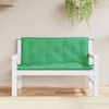 vidaXL Patio Bench Cushions 2pcs Green 120x50x2.8 " Oxford Fabric