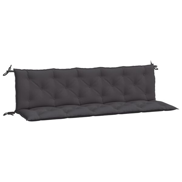 vidaXL Garden Bench Cushion Set of 2 Anthracite