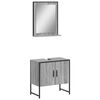 vidaXL Bathroom Cabinet Set Grey Sonoma