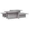 vidaXL Coffee Table Set of 2 Gray Sonoma Engineered Wood Medium
