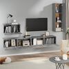 vidaXL TV Cabinet Set Set of 4 Gray Sonoma Engineered Wood Medium