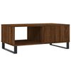 vidaXL Coffee Table Brown Oak Engineered Wood, Metal 35.4 x 19.7 x 14.4 in