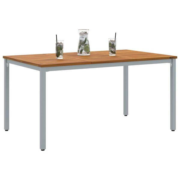 vidaXL Outdoor Tables Natural and grey 59.1" x 35.4" x 29.5