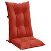 vidaXL Highback Chair Cushion Set of 6 Melange red 100% Polyester