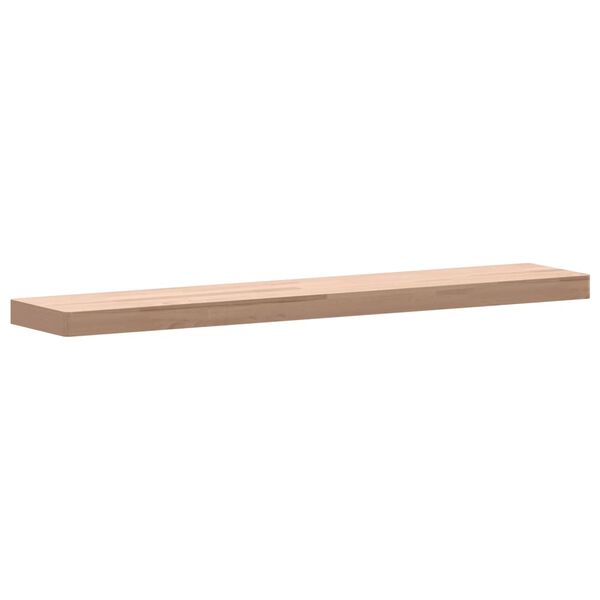 vidaXL Wall Shelf Natural Beech Solid Beech Wood 39.4 in Durable