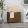 vidaXL Laundry Box Honey Brown 34.8x17.3x29.9" Solid Wood Pine