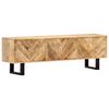 vidaXL TV Stand 55.1"x11.8"x17.7" Solid Wood Mango