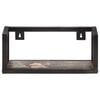 vidaXL Wall Shelf Set of 2 Mixed color with Black