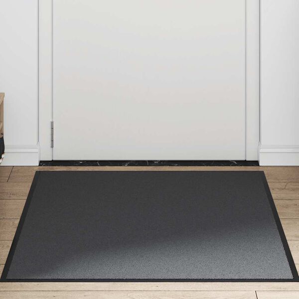 vidaXL Doormat Anthracite PP (Polypropylene) and PVC 35.4 x 59.1 in