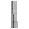 vidaXL Bathroom Cabinet Concrete Grey Engineered Wood Tall and Slim Design