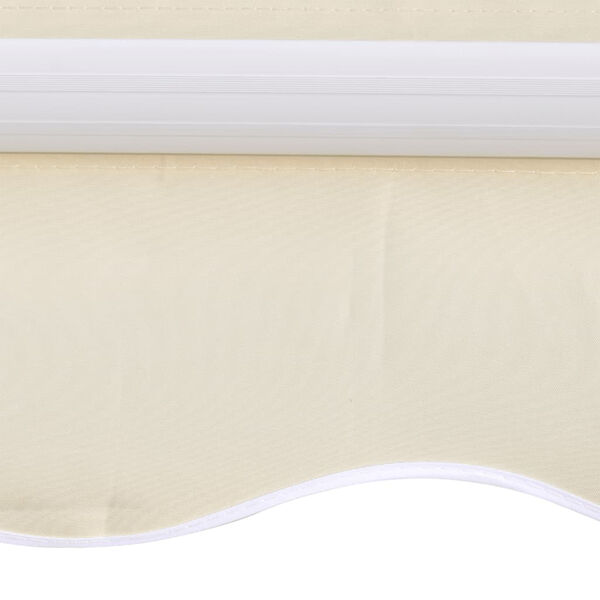vidaXL Awning Cream Polyester 3 x 2.5 meters UV-resistant materials