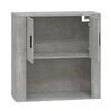 vidaXL Wall Cabinet Concrete grey Engineered wood