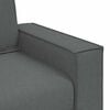 vidaXL Sofa 3 pcs Dark Grey Linen-blend Fabric