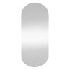 vidaXL Wall Mirror Transparent Glass 17.7 x 39.4 in Wall Mirror Oval