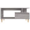 vidaXL Coffee Table Gray Sonoma Engineered wood, solid eucalyptus wood