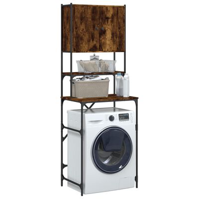 vidaXL Washing Machine Cabinet Smoked Oak 26.8"x19.1"x76.4"