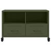 vidaXL TV Cabinet Olive Green Cold-rolled steel Medium TV Cabinet