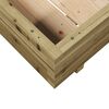 vidaXL Garden Planter Natural Wood Treated Pine Wood Tough