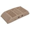 vidaXL Dog Stair Brown Polypropylene 24.4x15.7x19.5 in Foldable